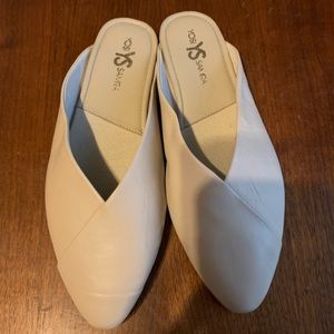 Yosi Samra Taupe Valentino-leather mules size 10